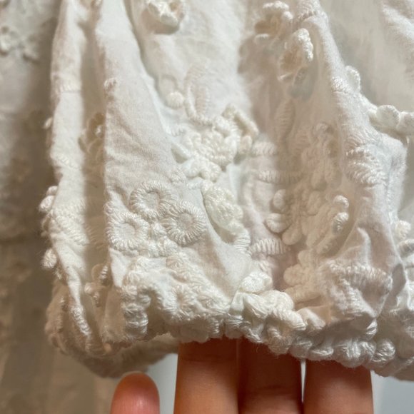 MAJE Roxitane floral-embroidered organic-cotton midi dress Size 34 - Picture 13 of 14